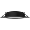 Mexen LDRR stropní panel downlight LED zapuštěný průměr 12 cm, 6W, Studená - 6500K, 450 lm, černý - L210-012-0665-70