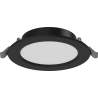 Mexen LDRR stropní panel downlight LED zapuštěný průměr 12 cm, 6W, Studená - 6500K, 450 lm, černý - L210-012-0665-70