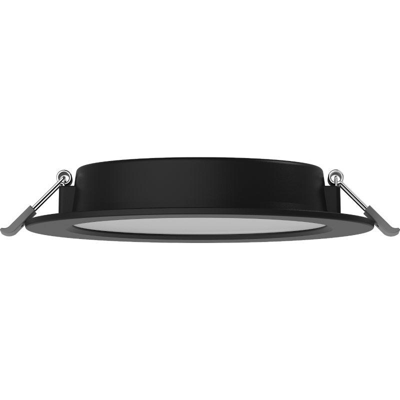 Mexen LDRR stropní panel downlight LED zapuštěný fi 14 cm, 9W, Studená - 6500K, 720 lm, černá - L210-014-0965-70