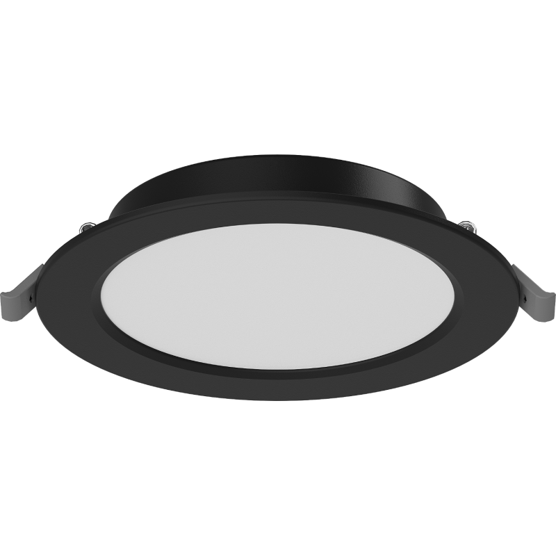Mexen LDRR stropní panel downlight LED zapuštěný fi 14 cm, 9W, Studená - 6500K, 720 lm, černá - L210-014-0965-70