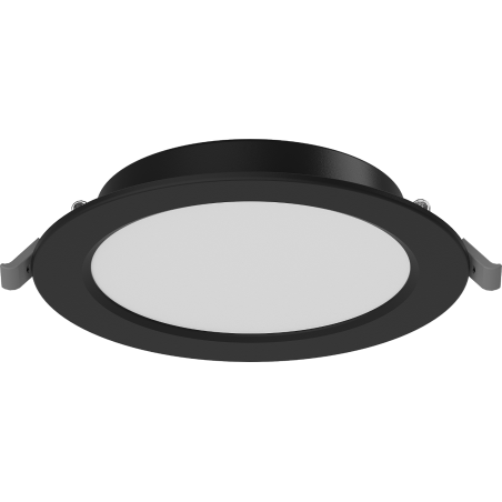 Mexen LDRR stropní panel downlight LED zapuštěný fi 14 cm, 9W, Studená - 6500K, 720 lm, černá - L210-014-0965-70