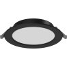Mexen LDRR stropní panel downlight LED zapuštěný fi 14 cm, 9W, Studená - 6500K, 720 lm, černá - L210-014-0965-70