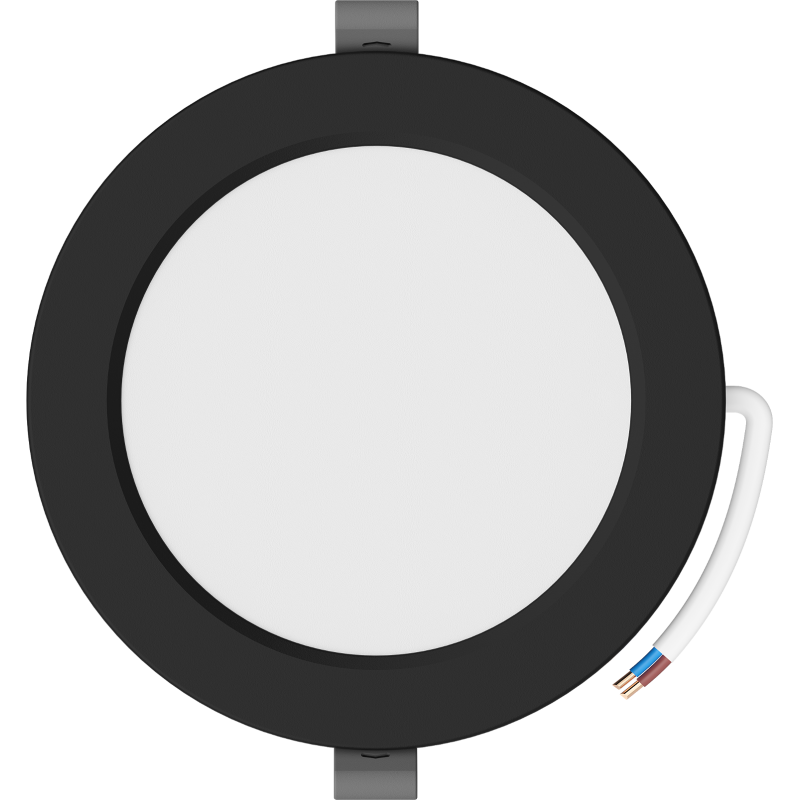 Mexen LDRR stropní panel downlight LED zapuštěný fi 14 cm, 9W, Studená - 6500K, 720 lm, černá - L210-014-0965-70
