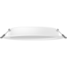 Mexen LDRR stropní panel downlight LED zapuštěný fi 17 cm, 12W, Neutrální - 4000K, 1320 lm, bílý - L210-017-1240-20