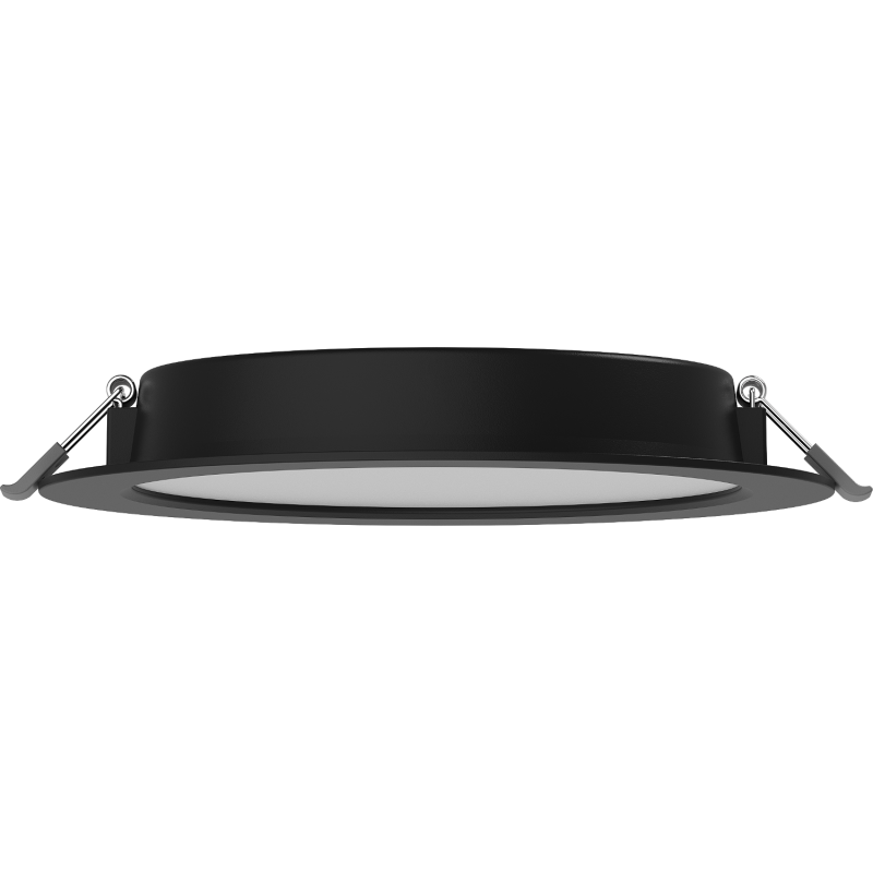 Mexen LDRR stropní panel downlight LED zapuštěný fi 17 cm, 12W, Neutrální - 4000K, 900 lm, černý - L210-017-1240-70