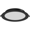 Mexen LDRR stropní panel downlight LED zapuštěný fi 17 cm, 12W, Neutrální - 4000K, 900 lm, černý - L210-017-1240-70