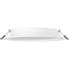 Mexen LDRR stropní panel downlight LED zapuštěný fi 17 cm, 12W, Studená - 6500K, 1320 lm, bílá - L210-017-1265-20