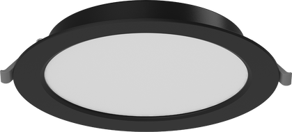 Mexen LDRR LED stropní panel downlight zapuštěný, průměr 17 cm, 12W, Studená - 6500K, 960 lm, černý - L210-017-1265-70
