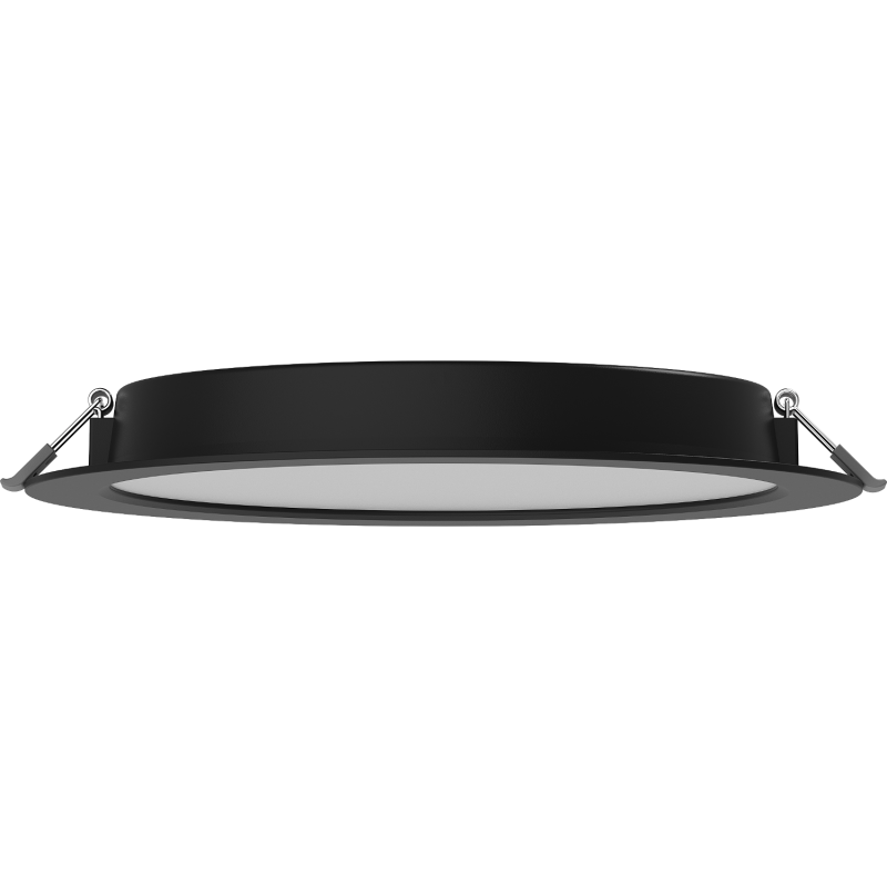 Mexen LDRR stropní panel downlight LED zapuštěný fi 22 cm, 18W, Neutrální - 4000K, 1440 lm, černá - L210-022-1840-70
