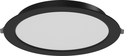 Mexen LDRR stropní panel downlight LED zapuštěný průměr 22 cm, 18W, Studená - 6500K, 1440 lm, černá - L210-022-1865-70