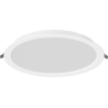 Mexen LDRR stropní vestavěný LED panel downlight fi 30 cm, 24W, neutrální - 4000K, 2640 lm, bílá - L210-030-2440-20