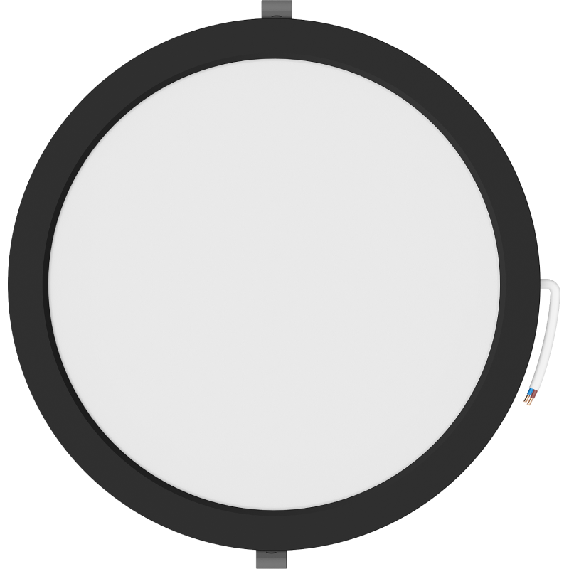 Mexen LDRR stropní panel downlight LED zapuštěný fi 30 cm, 24W, Neutrální - 4000K, 1920 lm, černý - L210-030-2440-70