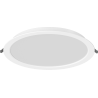 Mexen LDRR stropní panel downlight LED zapuštěný průměr 30 cm, 24W, Studená - 6500K, 2640 lm, bílá - L210-030-2465-20