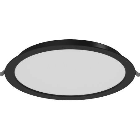 Mexen LDRR stropní panel downlight LED zapuštěný průměr 30 cm, 24W, Studená - 6500K, 1920 lm, černý - L210-030-2465-70