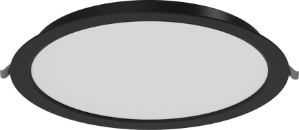 Mexen LDRR stropní panel downlight LED zapuštěný průměr 30 cm, 24W, Studená - 6500K, 1920 lm, černý - L210-030-2465-70