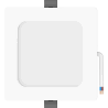 Mexen LDRR stropní panel downlight LED zapuštěný 12 x 12 cm, 6W, Neutrální - 4000K, 600 lm, bílý - L211-012-0640-20