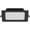 Mexen LDRR LED vestavěný stropní panel downlight 14 x 14 cm, 9W, Neutrální - 4000K, 720 lm, černý - L211-014-0940-70