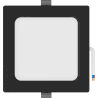 Mexen LDRR stropní panel downlight LED zapuštěný 14 x 14 cm, 9W, Studená - 6500K, 720 lm, černá - L211-014-0965-70