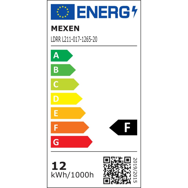 Mexen LDRR stropní panel downlight LED vestavný 17 x 17 cm, 12W, Studená - 6500K, 1320 lm, bílý - L211-017-1265-20