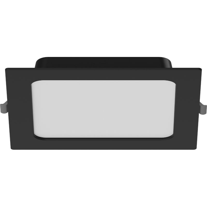 Mexen LDRR stropní panel downlight LED vestavěný 17 x 17 cm, 12W, Studená - 6500K, 780 lm, černá - L211-017-1265-70