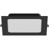 Mexen LDRR stropní panel downlight LED vestavěný 17 x 17 cm, 12W, Studená - 6500K, 780 lm, černá - L211-017-1265-70