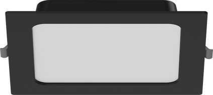 Mexen LDRR stropní panel downlight LED vestavěný 17 x 17 cm, 12W, Studená - 6500K, 780 lm, černá - L211-017-1265-70