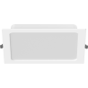Mexen LDRR Stropní panel downlight LED zapuštěný 22 x 22 cm, 18W, Studená - 6500K, 1980 lm, bílý - L211-022-1865-20