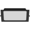 Mexen LDRR stropní panel downlight LED zapuštěný 22 x 22 cm, 18W, Studená - 6500K, 1440 lm, černý - L211-022-1865-70