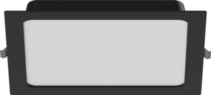 Mexen LDRR stropní panel downlight LED zapuštěný 22 x 22 cm, 18W, Studená - 6500K, 1440 lm, černý - L211-022-1865-70