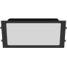 Mexen LDRR stropní panel downlight LED zapuštěný 30 x 30 cm, 24W, neutrální - 4000K, 1920 lm, černý - L211-030-2440-70