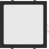 Mexen LDRR stropní panel downlight LED zapuštěný 30 x 30 cm, 24W, neutrální - 4000K, 1920 lm, černý - L211-030-2440-70