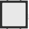 Mexen LDRR stropní panel zapuštěný LED downlight 30 x 30 cm, 24W, Studená - 6500K, 1920 lm, černý - L211-030-2465-70
