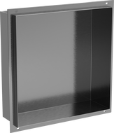 Mexen X-Wall-NR nikový regál bez límce 30 x 30 cm, kartáčovaná gun grey - 19E1303010