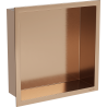Mexen X-Wall-R nástěnná nika s přírubou 30 x 30 cm, kartáčovaná měď - 19C0303010