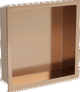 Mexen X-Wall-R nástěnná nika s přírubou 30 x 30 cm, kartáčovaná měď - 19C0303010