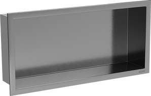 Mexen X-Wall-R nástěnná polička s límcem 45 x 20 cm, kartáčovaná gun grey - 19E0452010