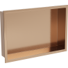 Mexen X-Wall-R nástěnná polička s límcem 45 x 30 cm, kartáčovaná měď - 19C0453010