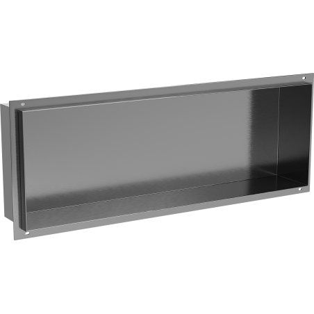 Mexen X-Wall-NR vestavěná police bez lemu 60 x 20 cm, kartáčovaná gun grey - 19E1602010