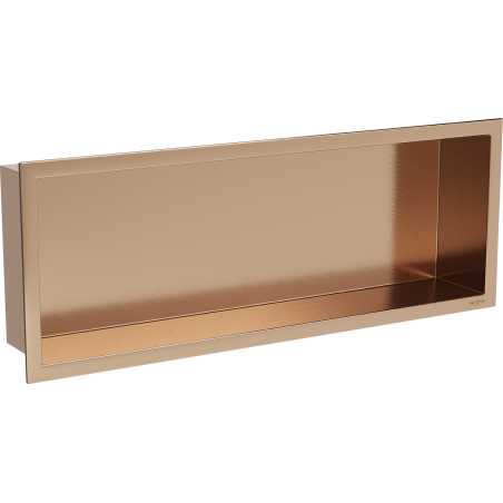 Mexen X-Wall-R nástěnná polička s límcem 60 x 20 cm, kartáčovaná měď - 19C0602010