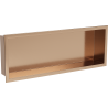 Mexen X-Wall-R nástěnná polička s límcem 60 x 20 cm, kartáčovaná měď - 19C0602010