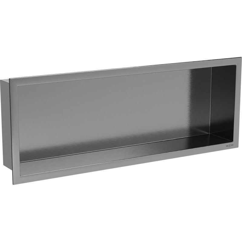 Mexen X-Wall-R výklenková police s límcem 60 x 20 cm, kartáčovaná gun gray - 19E0602010