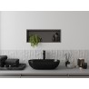 Mexen X-Wall-R rohová polička s obrubou 60 x 20 cm, kartáčovaný gun grey - 19E0602010