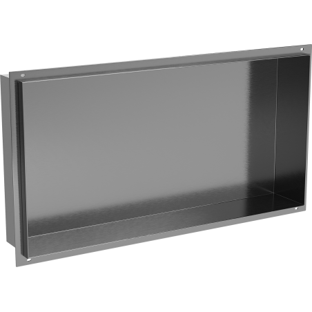 Mexen X-Wall-NR vestavná police bez lemu 60 x 30 cm, gun gray kartáčovaná - 19E1603010