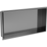 Mexen X-Wall-NR vestavná police bez lemu 60 x 30 cm, gun gray kartáčovaná - 19E1603010