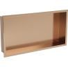 Mexen X-Wall-R výklenková polička s límcem 60 x 30 cm, kartáčovaná měď - 19C0603010