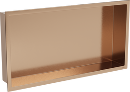 Mexen X-Wall-R výklenková polička s límcem 60 x 30 cm, kartáčovaná měď - 19C0603010