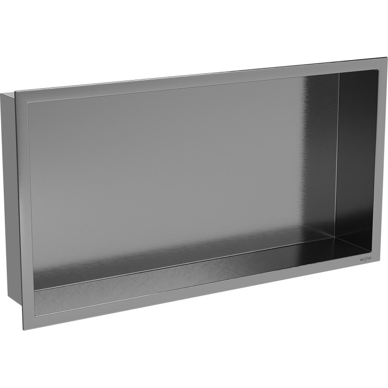Mexen X-Wall-R nástěnná police s límcem 60 x 30 cm, kartáčovaná gun gray - 19E0603010