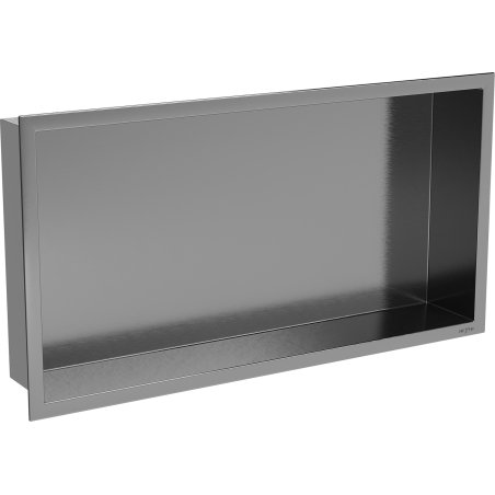 Mexen X-Wall-R nástěnná police s límcem 60 x 30 cm, kartáčovaná gun gray - 19E0603010