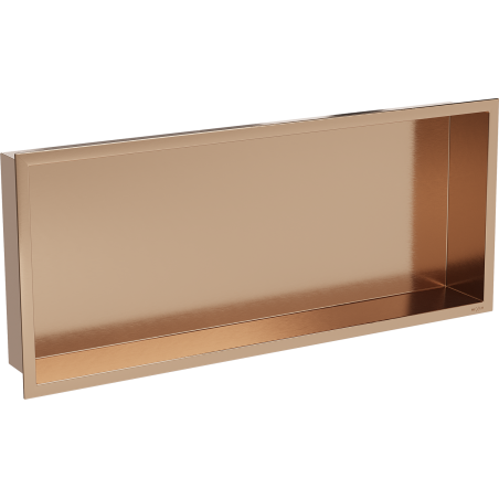 Mexen X-Wall-R nástěnná police s límcem 75 x 30 cm, kartáčovaná měď - 19C0753010