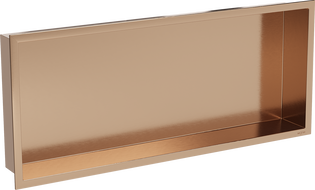 Mexen X-Wall-R nástěnná police s límcem 75 x 30 cm, kartáčovaná měď - 19C0753010